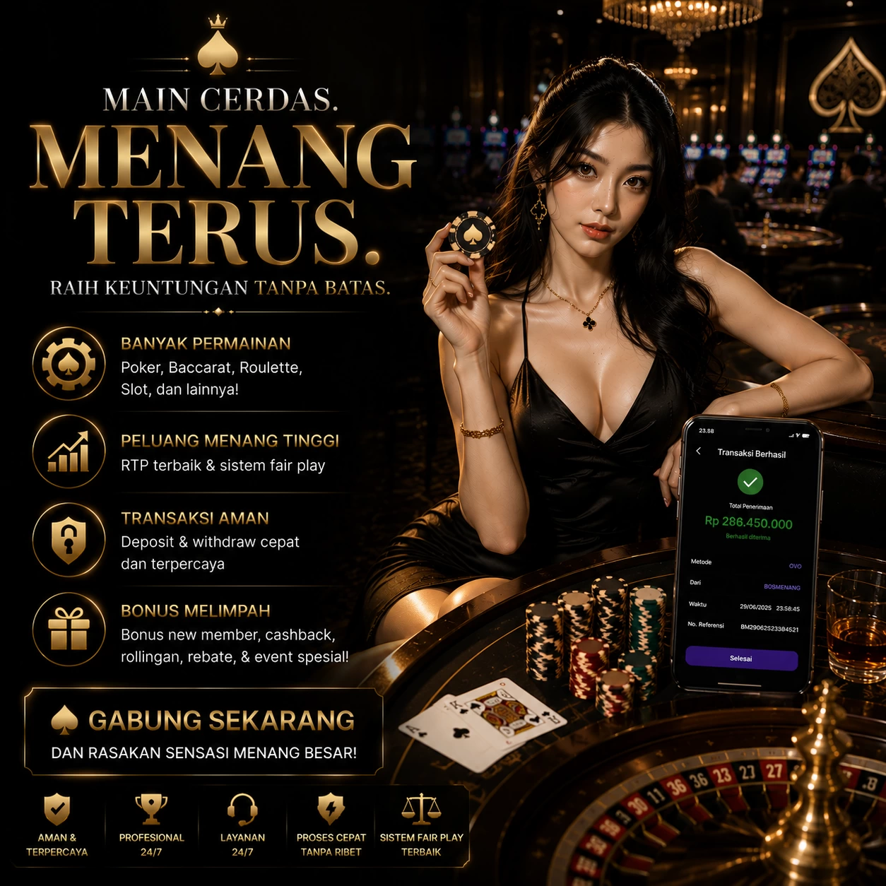 Imagem promocional da casinovip mostrando a plataforma e suas vantagens